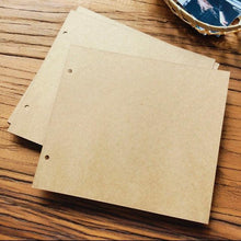 Load image into Gallery viewer, DIY Photo Albums Wedding Photo Scrapbook 20Pages Cover Self Adhesive Scrapbook Album Case Binding Hardcover Craft Blank Black Page Wedding and Anniversary Family Photo Album