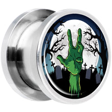 Load image into Gallery viewer, Cemetery Zombie Hand Halloween Plug Set 1/2