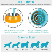 Load image into Gallery viewer, Dog Cat Slow Feeder Bowl