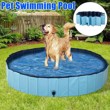 Load image into Gallery viewer, Dog Pool Foldable Dog Swimming Pool Pet Bath Swimming Tub Bathtub Pet Swimming Pool Collapsible Bathing Pool for Dogs Cats Kids Foldable Dog Pool PVC Pet Swimming Pool Dog Paddling Swimming Bathing Tub
