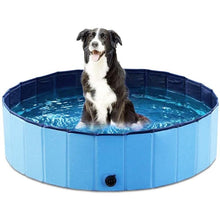 Load image into Gallery viewer, Dog Pool Foldable Dog Swimming Pool Pet Bath Swimming Tub Bathtub Pet Swimming Pool Collapsible Bathing Pool for Dogs Cats Kids Foldable Dog Pool PVC Pet Swimming Pool Dog Paddling Swimming Bathing Tub