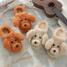 Load image into Gallery viewer, Dog Slippers Women Shoes Winter Warm Soft Plush Shoes Couples Slippers For Home Indoor Bedroom Women Warm Slippers Warm Faux Fur Cute Dog Lovers Winter Home Comfortable Shoes