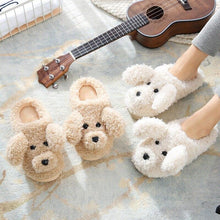 Load image into Gallery viewer, Dog Slippers Women Shoes Winter Warm Soft Plush Shoes Couples Slippers For Home Indoor Bedroom Women Warm Slippers Warm Faux Fur Cute Dog Lovers Winter Home Comfortable Shoes