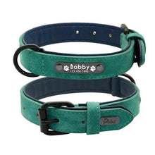 Load image into Gallery viewer, Dogs Collars Personalized Padded Collar Leather Dog Walking Leash For Small Medium Large Dogs Dog Collar and Leash Dog Collar and Leash Leather Padded Dogs Collars Lead Rope