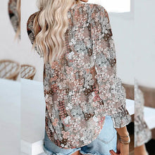 Load image into Gallery viewer, Dokotoo Women's Casual Boho Floral Printed V-Neck Top