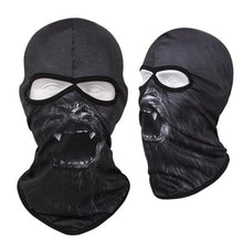 Load image into Gallery viewer, Double Eye Hole Animal Head Hat Horror Role-Playing Full Face Mask Riding Hunting Balaclava Sweat-Absorbent And Breathable Scarf Dustproof Headgear Unisex Cycling Equipment Racing Breather Mask Tactical Airsoft Cap Scarf Mask Ski Hat Spring Summer For Men