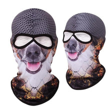 Load image into Gallery viewer, Double Eye Hole Animal Head Hat Horror Role-Playing Full Face Mask Riding Hunting Balaclava Sweat-Absorbent And Breathable Scarf Dustproof Headgear Unisex Cycling Equipment Racing Breather Mask Tactical Airsoft Cap Scarf Mask Ski Hat Spring Summer For Men