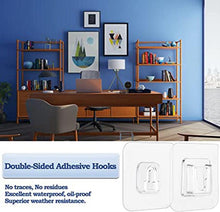 Load image into Gallery viewer, Double-Sided Adhesive Wall Hooks Hanger Strong Transparent Hooks Suction Cup Sucker Wall Storage Holder For Kitchen Bath Bathroom Kitchen Heavy Duty Self Adhesive Hooks