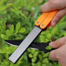 Load image into Gallery viewer, Double Sided Folded Pocket Sharpener Diamond Knife Sharpening Outdoor