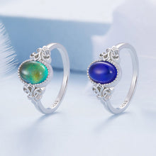 Load image into Gallery viewer, 925 Sterling Silver Ring 1.7mm Size 6.0 with Transparent Glass for Women