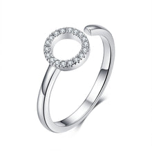 Load image into Gallery viewer, 925 Sterling Silver Ring with Pavé Set CZ