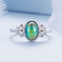 Load image into Gallery viewer, 925 Sterling Silver Ring 1.7mm Size 6.0 with Transparent Glass for Women