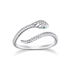 Load image into Gallery viewer, 925 Sterling Silver CZ Plated Platinum Ring - Slim and Elegant Style