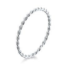 Load image into Gallery viewer, 925 Sterling Silver Plated Platinum Ring Size 6.0 for Women