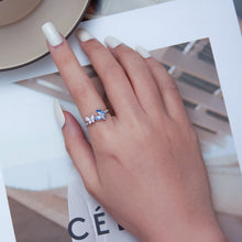Load image into Gallery viewer, 925 Sterling Silver Enamel Plated Ring Size 6 for Women