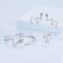 Load image into Gallery viewer, 925 Sterling Silver Pavé Setting CZ Oxidized Silver Ring for Women