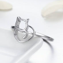 Load image into Gallery viewer, 925 Sterling Silver Ring Size 5.0 with Platinum Plating for Women