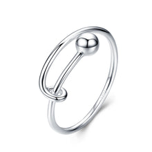 Load image into Gallery viewer, 925 Sterling Silver Rings 0.4cm Width for Women