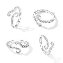 Load image into Gallery viewer, S925 Sterling Silver 0.2cm Platinum Plated Ring