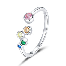 Load image into Gallery viewer, 925 Sterling Silver Pavé Setting CZ Ring
