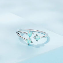 Load image into Gallery viewer, 925 Sterling Silver Translucent Opal Ring for Women