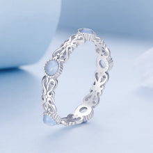 Load image into Gallery viewer, S925 Sterling Silver 4mm Plated Platinum Ring for Women Size 6.0