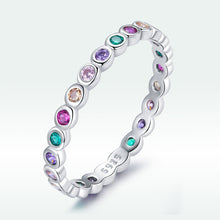 Load image into Gallery viewer, 925 Sterling Silver CZ Pavé Setting Ring Size 6.0 for Women