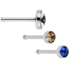 Load image into Gallery viewer, 20G Licensed NFL Los Angeles Rams Logo Nose Bone 3 Pack Set