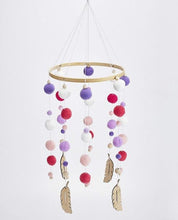 Load image into Gallery viewer, Dream Catcher Decoration Home Wind Chime Bed Bell Children's Girls Room Decor Newborn Baby Bed Bell Dream Catcher String Pendant Kids Room Decoration Wooden Wind Chime Bed Bell Nursery Crib Bed Bell Baby Bedroom Ceiling Woven Beads Wind Chime