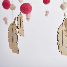 Load image into Gallery viewer, Dream Catcher Decoration Home Wind Chime Bed Bell Children's Girls Room Decor Newborn Baby Bed Bell Dream Catcher String Pendant Kids Room Decoration Wooden Wind Chime Bed Bell Nursery Crib Bed Bell Baby Bedroom Ceiling Woven Beads Wind Chime