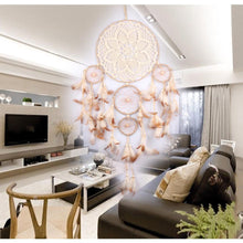 Load image into Gallery viewer, Dream Catcher Five-ring Wind Chime Ornaments Creative Indian Dream Catcher Bedroom Living Room Decoration Wall Hanging Home Ornaments Decoration Craft Gift