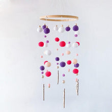 Load image into Gallery viewer, Dream Catcher Nordic Baby Room Wind Chime Bed Bell Decor Wool Ball Kids Bedroom Lovely Wooden Bead Bed Felt Baby Ceiling Mobiles Toys Infant Nursing Accessories Wall Hanging Decoration Ornaments Photography Prop