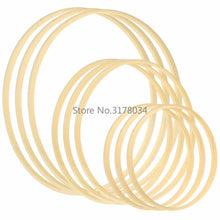Load image into Gallery viewer, Dream Catcher Ring Round Bamboo Circle Embroidery Hoop Set Bamboo Circle Cross Stitch Hoop Ring Wind Chime DIY Hanging Accessories Wedding Wreath Decor Wall Crafts For Embroidery & Cross Stitch