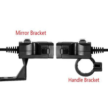Load image into Gallery viewer, Dual USB Port 9-24V Waterproof Motorbike Motorcycle Handlebar Charger Adapter