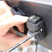 Load image into Gallery viewer, Dual USB Port 9-24V Waterproof Motorbike Motorcycle Handlebar Charger Adapter