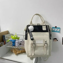 Load image into Gallery viewer, Durable Backpacks for School Teenagers Girls Designer Patchwork Bagpack With Cute Ring Bag For Travel, Laptop, Backpack Women Notebook