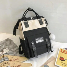 Load image into Gallery viewer, Durable Backpacks for School Teenagers Girls Designer Patchwork Bagpack With Cute Ring Bag For Travel, Laptop, Backpack Women Notebook