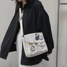 Load image into Gallery viewer, Durable Canvas Diagonal Cross Bag Youth Fashion And Casual Version Ladies Large Capacity Shoulder Bag For Women And Girls