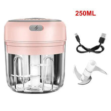 Load image into Gallery viewer, Durable Electric Food Crusher Mini Garlic Press Garlic Crusher Vegetable Chopper For Kitchen Crushed Garlic Crushed Ginger Crushed Chili