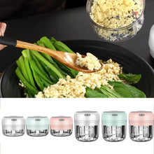 Load image into Gallery viewer, Durable Electric Food Crusher Mini Garlic Press Garlic Crusher Vegetable Chopper For Kitchen Crushed Garlic Crushed Ginger Crushed Chili