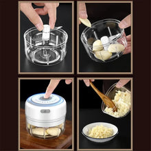 Load image into Gallery viewer, Durable Electric Food Crusher Mini Garlic Press Garlic Crusher Vegetable Chopper For Kitchen Crushed Garlic Crushed Ginger Crushed Chili