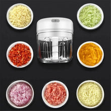 Load image into Gallery viewer, Durable Electric Food Crusher Mini Garlic Press Garlic Crusher Vegetable Chopper For Kitchen Crushed Garlic Crushed Ginger Crushed Chili
