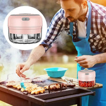 Load image into Gallery viewer, Durable Electric Food Crusher Mini Garlic Press Garlic Crusher Vegetable Chopper For Kitchen Crushed Garlic Crushed Ginger Crushed Chili