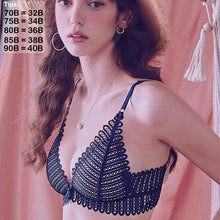 Load image into Gallery viewer, Durable Lace Wireless Front Closure Bras For Women Lingerie Comfort Push Up Bra Adjusted Plus Size Backless Bralette