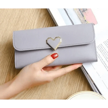Load image into Gallery viewer, Durable Purses Luxury Love Heart Wallets For Ladies And Girls Smart Money Pocket, Card Holder Female Wallets And Phone Clutch Bag