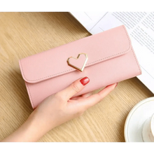 Load image into Gallery viewer, Durable Purses Luxury Love Heart Wallets For Ladies And Girls Smart Money Pocket, Card Holder Female Wallets And Phone Clutch Bag