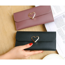 Load image into Gallery viewer, Durable Purses Luxury Love Heart Wallets For Ladies And Girls Smart Money Pocket, Card Holder Female Wallets And Phone Clutch Bag