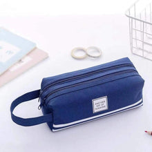 Load image into Gallery viewer, Durable Simple Large Capacity School Stationery Double Layer Case Students Unique Design High Quality Office Handbag Pencil Case