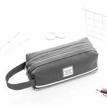 Load image into Gallery viewer, Durable Simple Large Capacity School Stationery Double Layer Case Students Unique Design High Quality Office Handbag Pencil Case