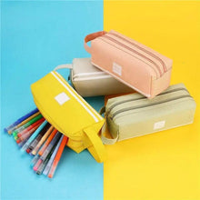 Load image into Gallery viewer, Durable Simple Large Capacity School Stationery Double Layer Case Students Unique Design High Quality Office Handbag Pencil Case